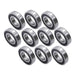 DURAFORCE 6208-2RS 10Pcs Deep Groove Ball Bearing 40mm Inner Dia 80mm OD 18mm Bore Sealed