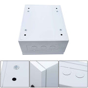 DURAFORCE Outdoor Steel Enclosure, 12 × 10 × 6" NEMA 4X Electrical Box, Waterproof IP56