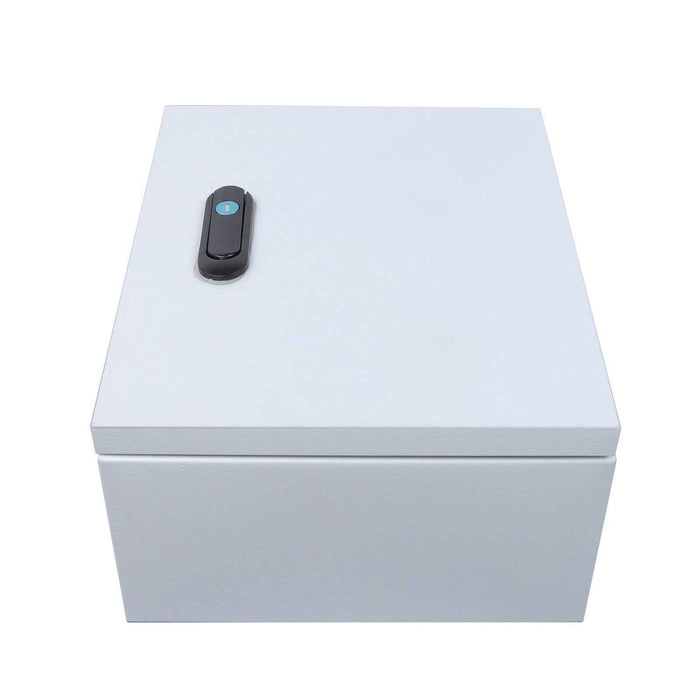DURAFORCE Outdoor Steel Enclosure, 12 × 10 × 6" NEMA 4X Electrical Box, Waterproof IP56