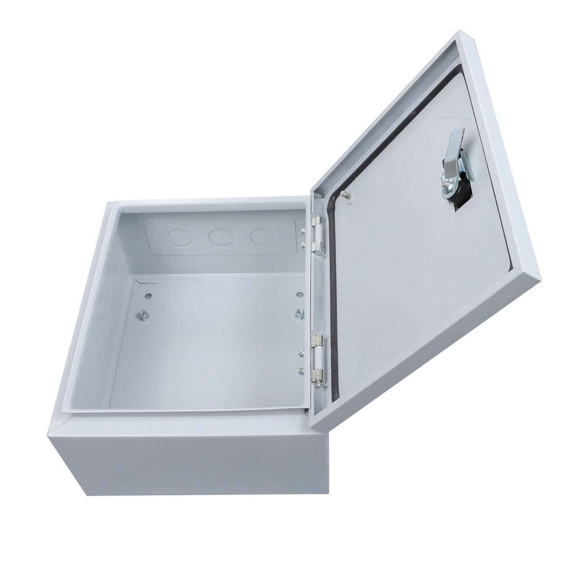 DURAFORCE Outdoor Steel Enclosure, 12 × 10 × 6" NEMA 4X Electrical Box, Waterproof IP56