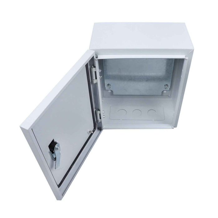 DURAFORCE Outdoor Steel Enclosure, 12 × 10 × 6" NEMA 4X Electrical Box, Waterproof IP56