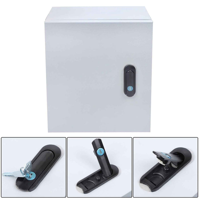 DURAFORCE Outdoor Steel Enclosure, 12 × 10 × 6" NEMA 4X Electrical Box, Waterproof IP56