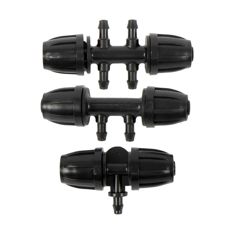 DURAFORCE 130 Feet W/ Emitters Tubing Drip Irrigation System Adjustable Kit For Garden