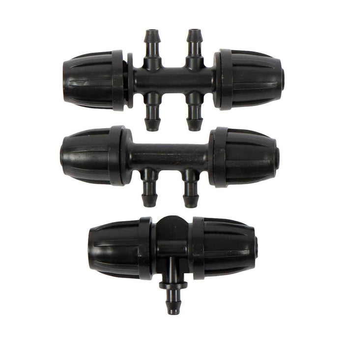 DURAFORCE 130 Feet W/ Emitters Tubing Drip Irrigation System Adjustable Kit For Garden