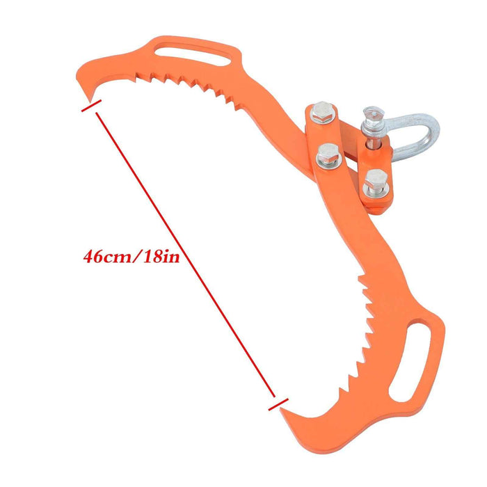 DURAFORCE Log Skidding Tongs, 18 inch 2 Claw Log Lifting Tongs, Heavy Duty Rotating Steel