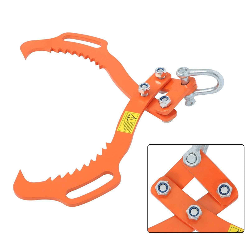 DURAFORCE Log Skidding Tongs, 18 inch 2 Claw Log Lifting Tongs, Heavy Duty Rotating Steel