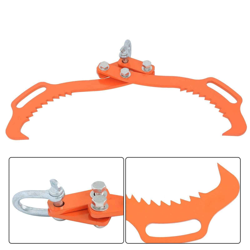 DURAFORCE Log Skidding Tongs, 18 inch 2 Claw Log Lifting Tongs, Heavy Duty Rotating Steel