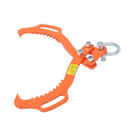 DURAFORCE Log Skidding Tongs, 18 inch 2 Claw Log Lifting Tongs, Heavy Duty Rotating Steel