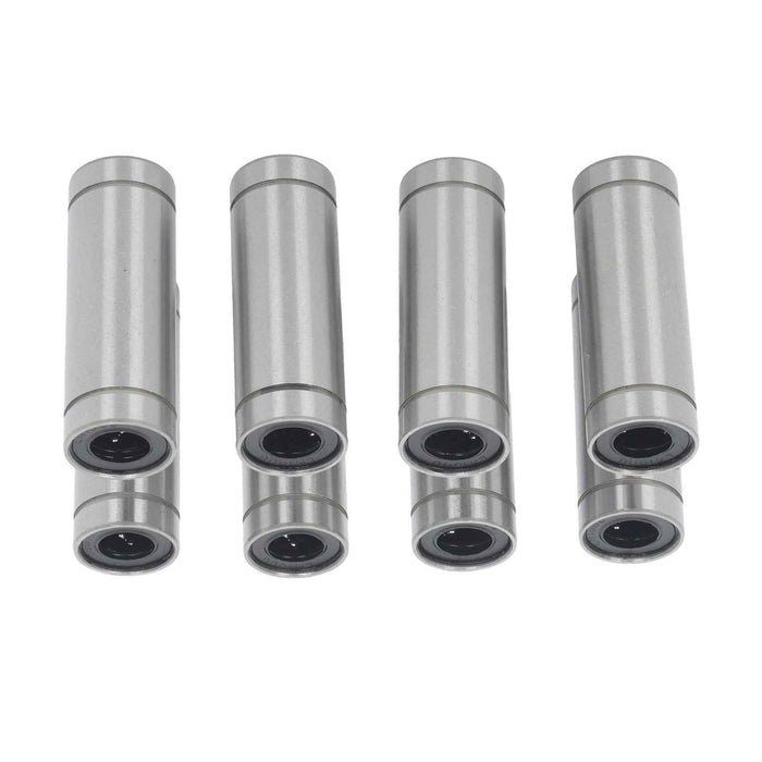 DURAFORCE For CNC 3D Printer 8 × LM10LUU 10mm Bore 19mm OD 55mm Len Linear Ball Bearings