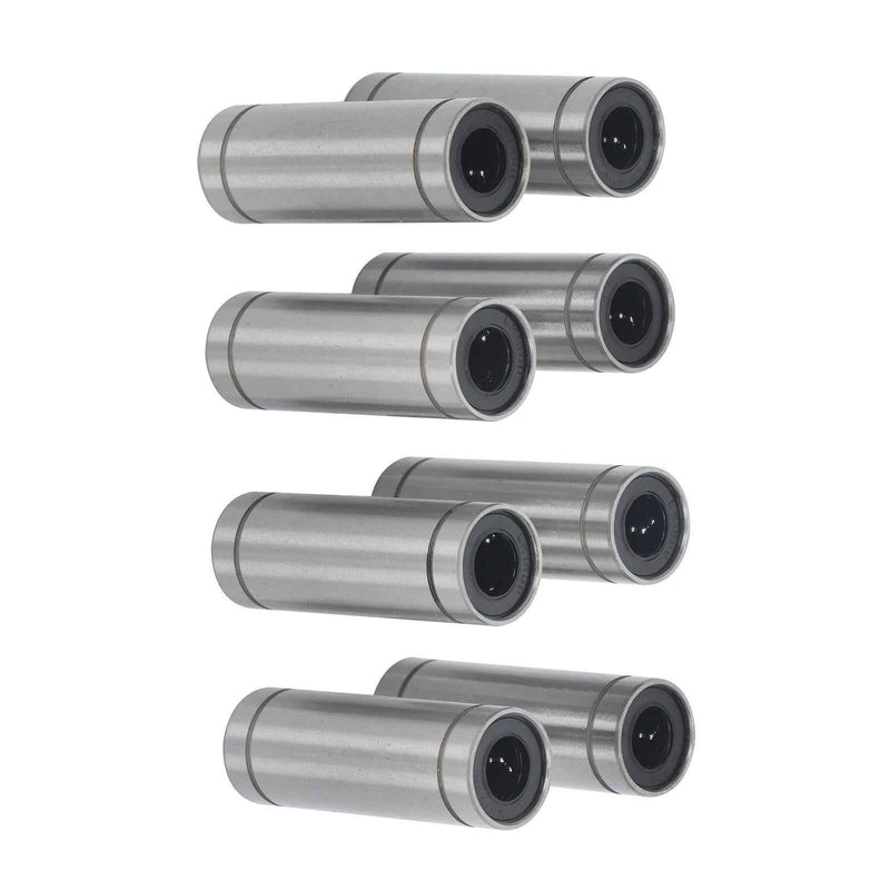 DURAFORCE For CNC 3D Printer 8 × LM10LUU 10mm Bore 19mm OD 55mm Len Linear Ball Bearings