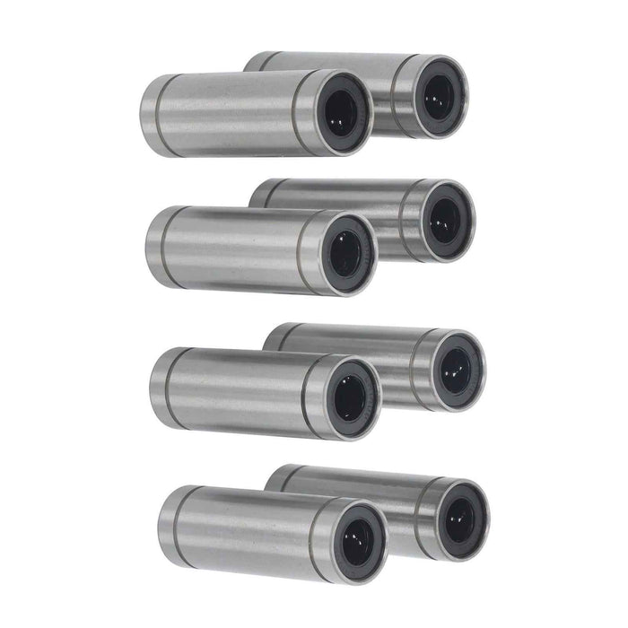 DURAFORCE For CNC 3D Printer 8 × LM10LUU 10mm Bore 19mm OD 55mm Len Linear Ball Bearings