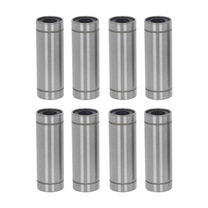 DURAFORCE For CNC 3D Printer 8 × LM10LUU 10mm Bore 19mm OD 55mm Len Linear Ball Bearings