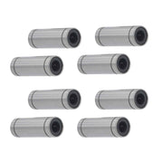 DURAFORCE For CNC 3D Printer 8 × LM10LUU 10mm Bore 19mm OD 55mm Len Linear Ball Bearings