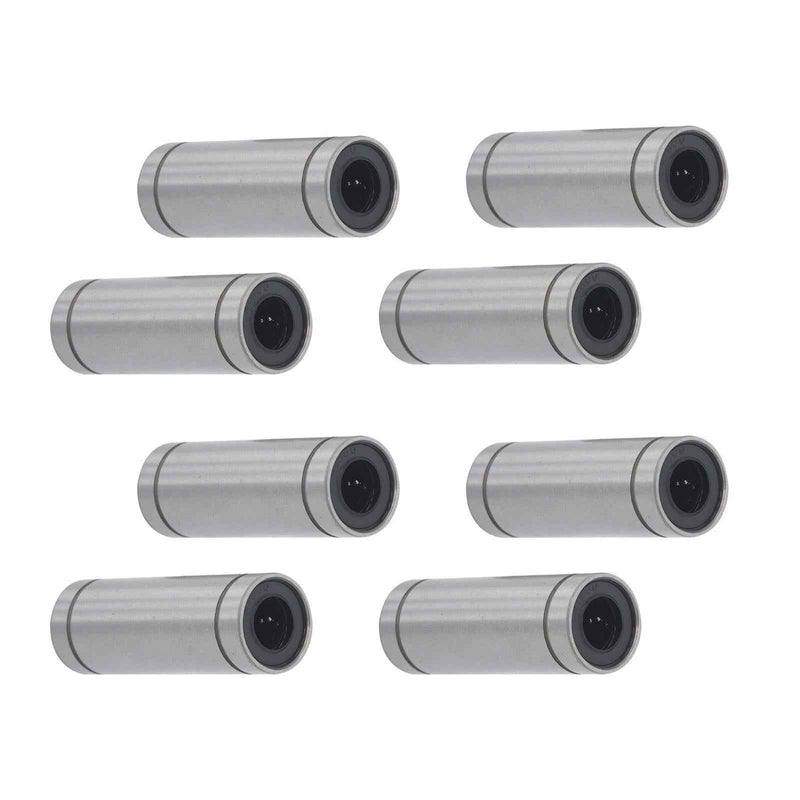 DURAFORCE For CNC 3D Printer 8 × LM10LUU 10mm Bore 19mm OD 55mm Len Linear Ball Bearings