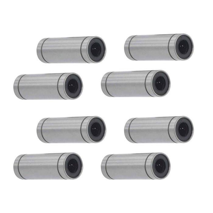 DURAFORCE For CNC 3D Printer 8 × LM10LUU 10mm Bore 19mm OD 55mm Len Linear Ball Bearings