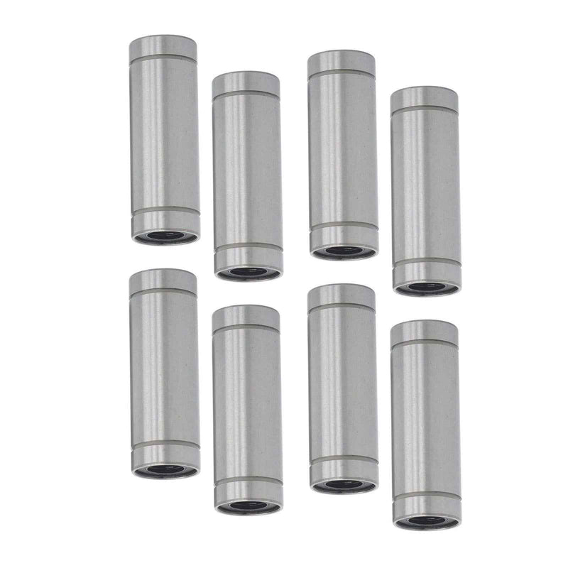 DURAFORCE For CNC 3D Printer 8 × LM10LUU 10mm Bore 19mm OD 55mm Len Linear Ball Bearings