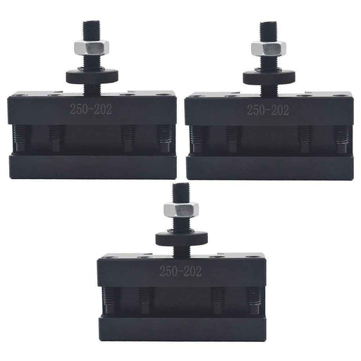 Quick Change Turning Facing & Boring Tool Post Holder BXA #2 250-202 3Pcs