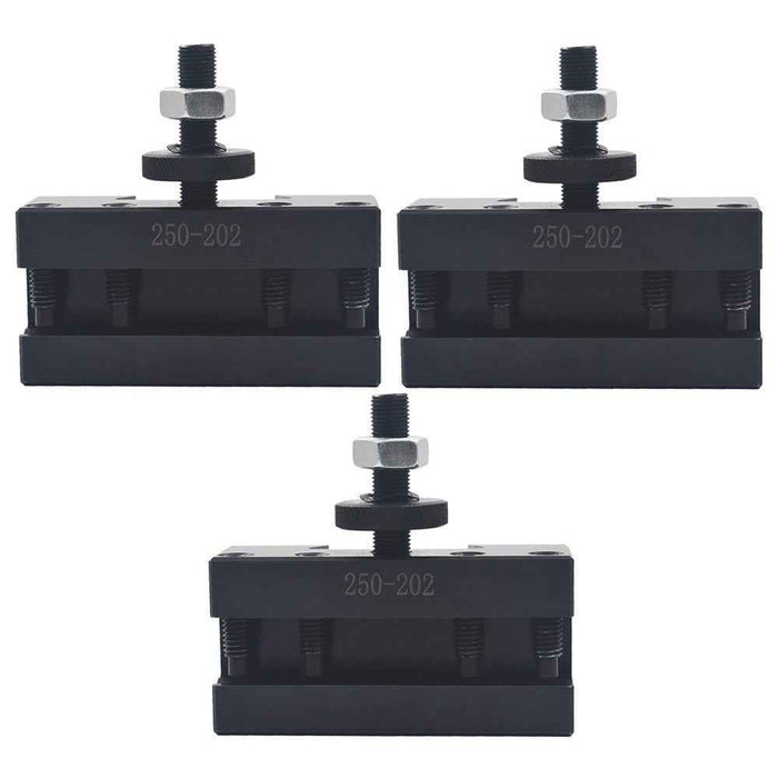 Quick Change Turning Facing & Boring Tool Post Holder BXA #2 250-202 3Pcs
