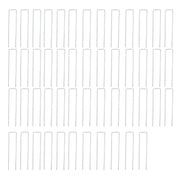 DURAFORCE 50 Pack 6 Inch Garden Staples Landscape Plastic Fixing Gasket W/ Pick Hook