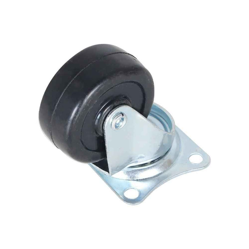 DURAFORCE 24 × Swivel Caster Wheels 2" Rubber Base With Top Plate & Bearing Heavy Duty