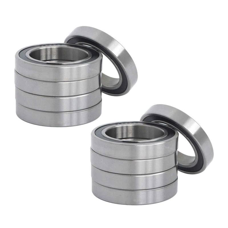 DURAFORCE 10 Pcs 6909-2RS 45 × 68 × 12 mm Pre-Lubricated Deep Groove Ball Bearing for CNC