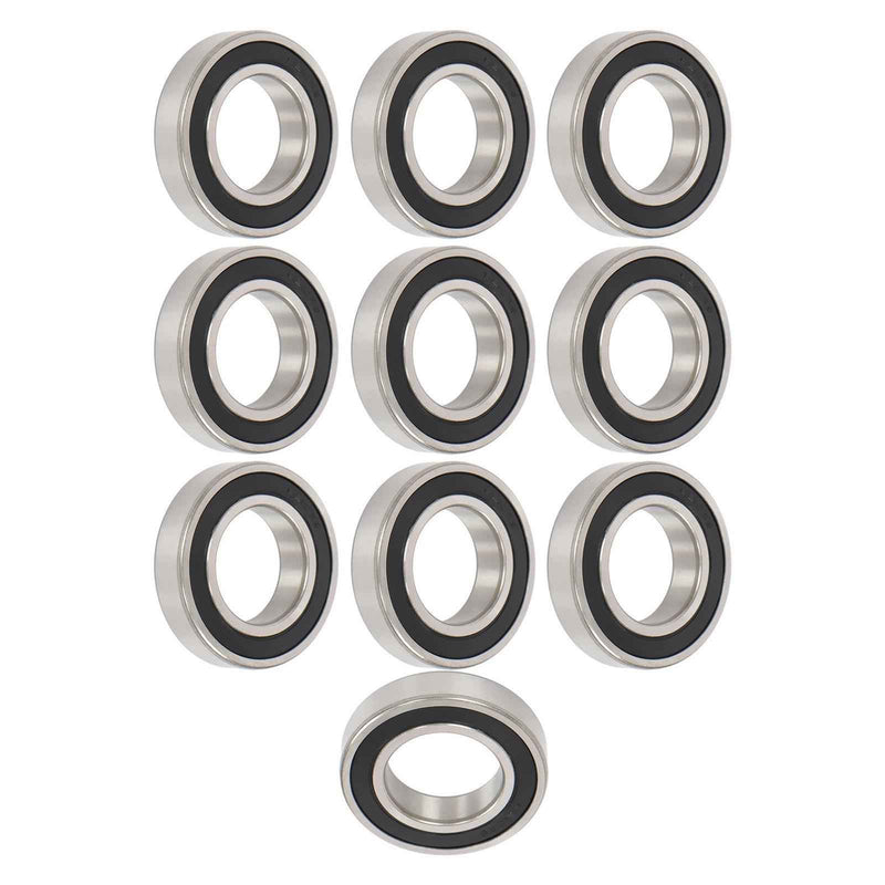 DURAFORCE 6210-2RS 10×Bore Sealed 50×90×20mm Steel Pre-Lubricated Deep Groove Ball Bearing
