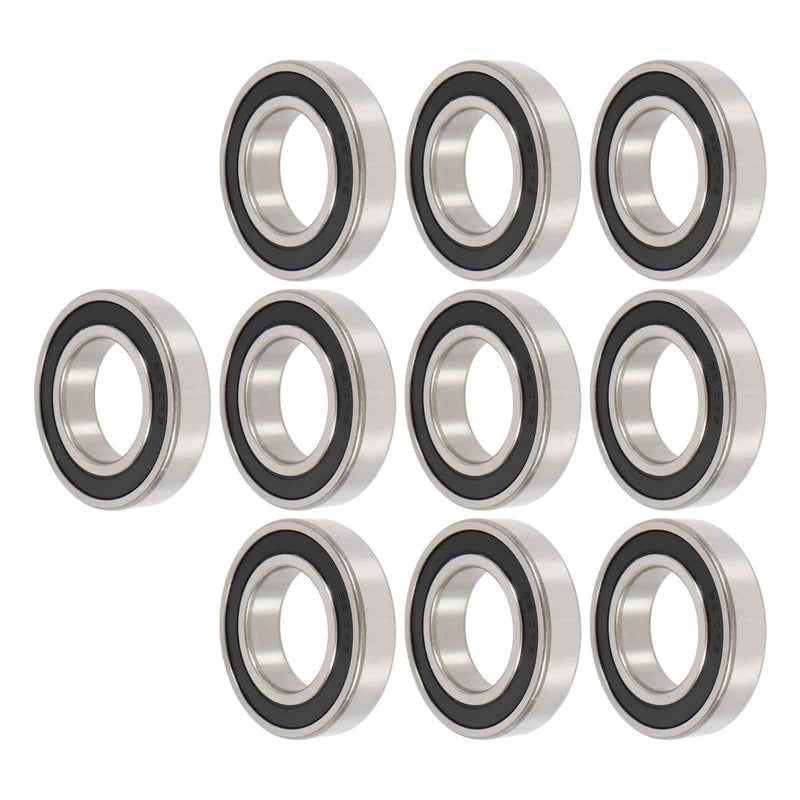 DURAFORCE 6210-2RS 10×Bore Sealed 50×90×20mm Steel Pre-Lubricated Deep Groove Ball Bearing