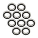 DURAFORCE 6210-2RS 10×Bore Sealed 50×90×20mm Steel Pre-Lubricated Deep Groove Ball Bearing