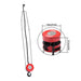 DURAFORCE Manual Chain Hoist | 7ft/2.1m Lift | 1 Ton/2200 lbs Capacity | 2 Hooks Red