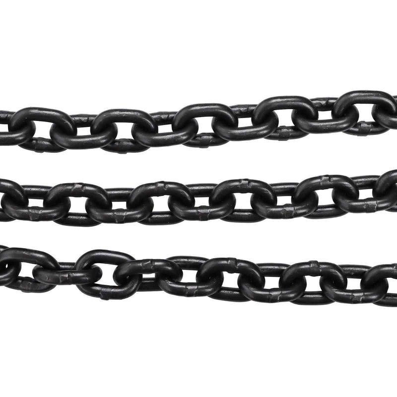 DURAFORCE Manual Chain Hoist | 7ft/2.1m Lift | 1 Ton/2200 lbs Capacity | 2 Hooks Red