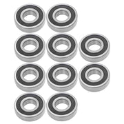DURAFORCE for CNC 10Pcs 6306-2RS 30 × 72 × 19 mm Pre-Lubricated Deep Groove Ball Bearing