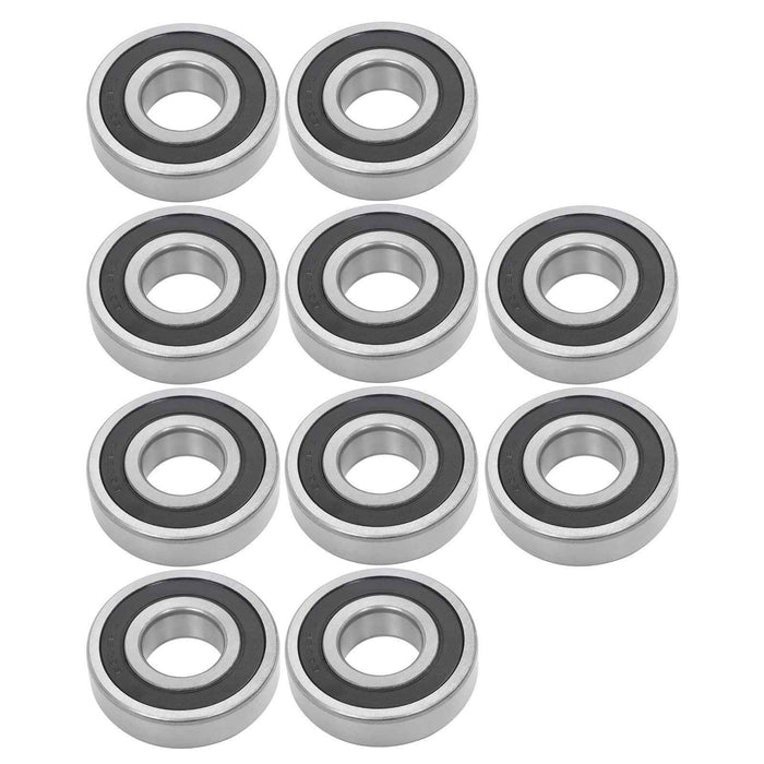 DURAFORCE for CNC 10Pcs 6306-2RS 30 × 72 × 19 mm Pre-Lubricated Deep Groove Ball Bearing