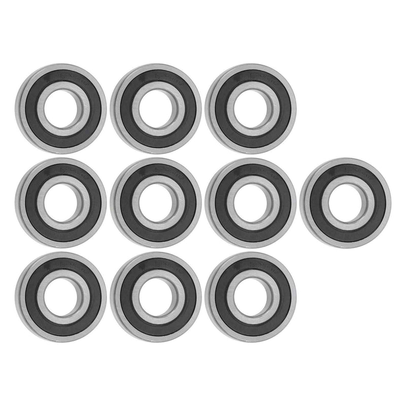 DURAFORCE for CNC 10Pcs 6306-2RS 30 × 72 × 19 mm Pre-Lubricated Deep Groove Ball Bearing
