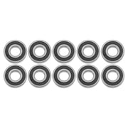 DURAFORCE for CNC 10Pcs 6306-2RS 30 × 72 × 19 mm Pre-Lubricated Deep Groove Ball Bearing