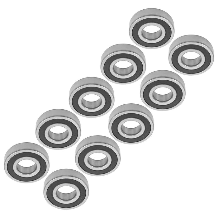 DURAFORCE for CNC 10Pcs 6306-2RS 30 × 72 × 19 mm Pre-Lubricated Deep Groove Ball Bearing
