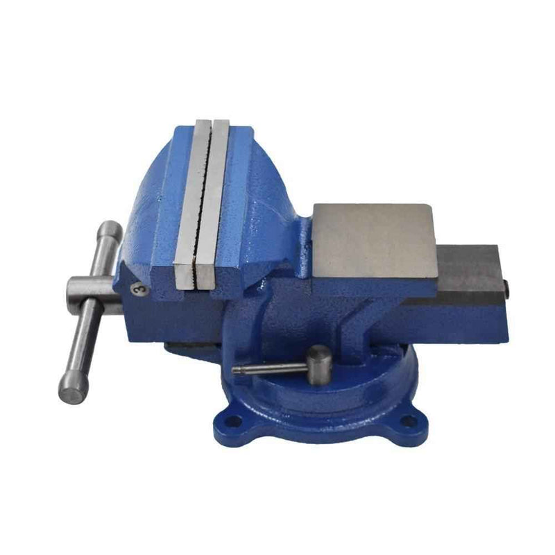 DURAFORCE 4" Bench Vise W/ Anvil Swivel Locking Base Tabletop Clamp Heavy Duty Steel