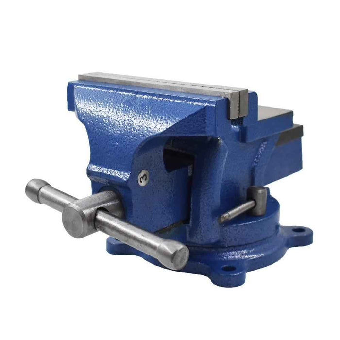DURAFORCE 4" Bench Vise W/ Anvil Swivel Locking Base Tabletop Clamp Heavy Duty Steel