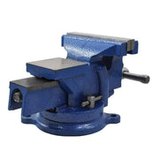 DURAFORCE 4" Bench Vise W/ Anvil Swivel Locking Base Tabletop Clamp Heavy Duty Steel