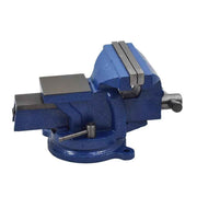 DURAFORCE 4" Bench Vise W/ Anvil Swivel Locking Base Tabletop Clamp Heavy Duty Steel