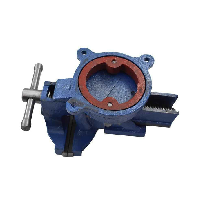 DURAFORCE 4" Bench Vise W/ Anvil Swivel Locking Base Tabletop Clamp Heavy Duty Steel