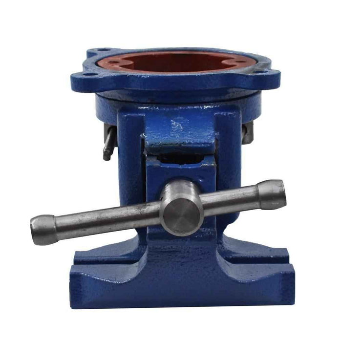 DURAFORCE 4" Bench Vise W/ Anvil Swivel Locking Base Tabletop Clamp Heavy Duty Steel