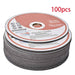 DURAFORCE 100 Pieces 6"×.045"×7/8" Cut-off Wheel Metal & Stainless Steel Cutting Disc