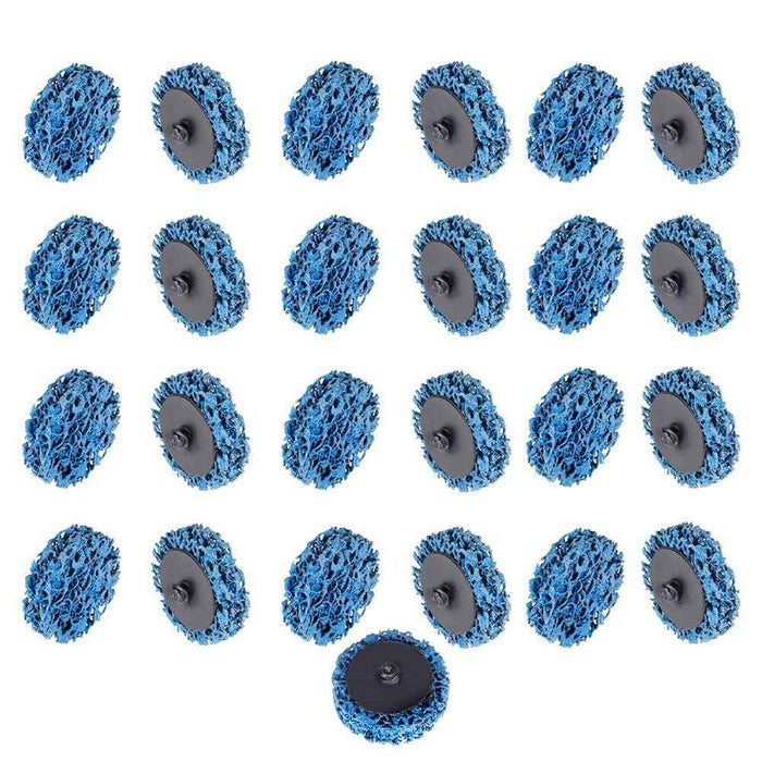 DURAFORCE 25 Pack 2" Quick Change Easy Strip And Clean Discs For Metals Fiber Glass Stone