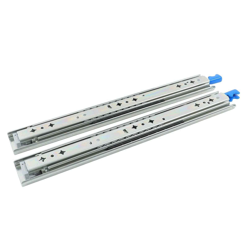 DURAFORCE 1 Pair Locking Drawer Slides 16 Inch Lock & Full Extension 250 lbs Load Capacity