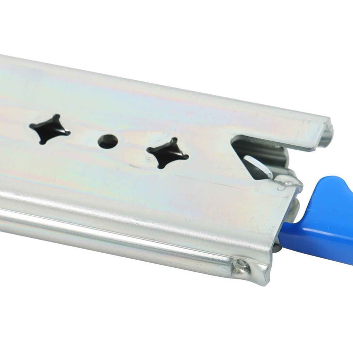 DURAFORCE 1 Pair Locking Drawer Slides 16 Inch Lock & Full Extension 250 lbs Load Capacity