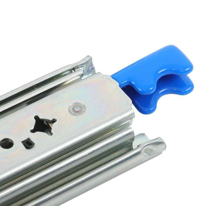 DURAFORCE 1 Pair Locking Drawer Slides 16 Inch Lock & Full Extension 250 lbs Load Capacity