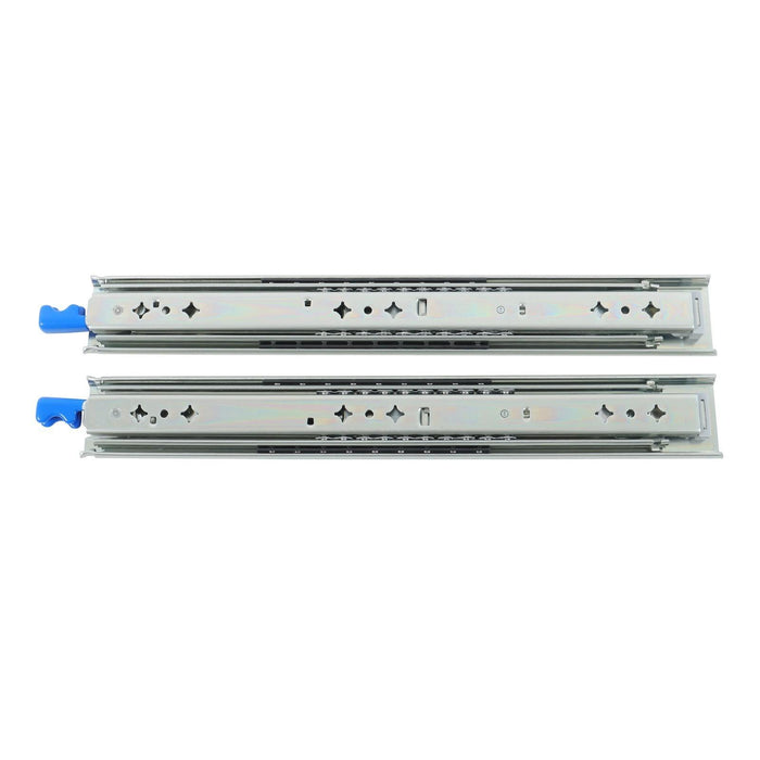 DURAFORCE 1 Pair Locking Drawer Slides 16 Inch Lock & Full Extension 250 lbs Load Capacity
