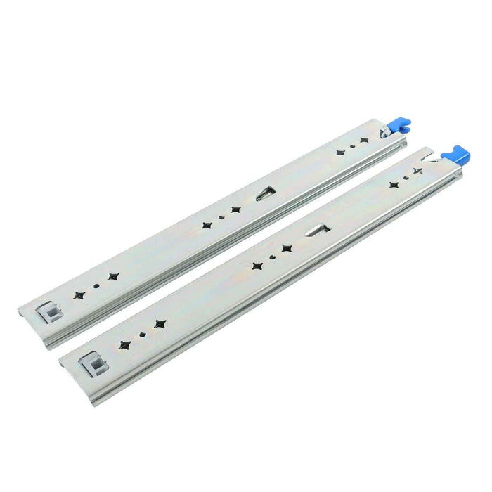 DURAFORCE 1 Pair Locking Drawer Slides 16 Inch Lock & Full Extension 250 lbs Load Capacity