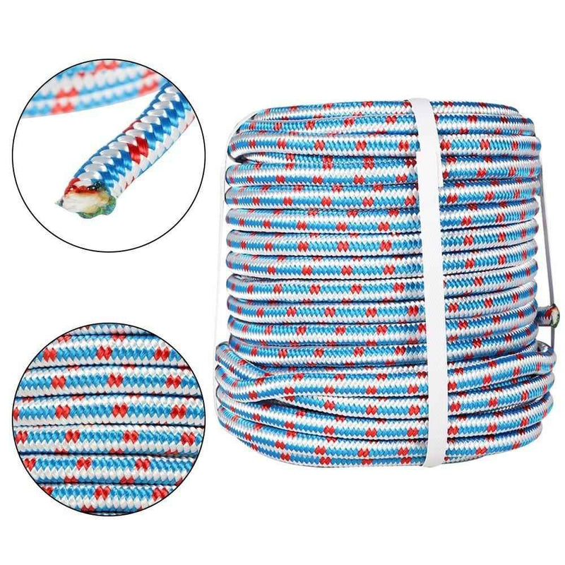 DURAFORCE 1/2" x 100' Braided Heavy Duty Braid Polyester Arborist Rigging Rope for Garden