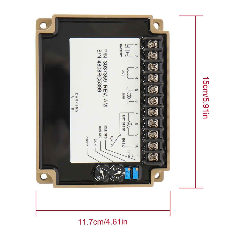 DURAFORCE Electronic Engine Speed Controller/governor For Generator Engine 3037359